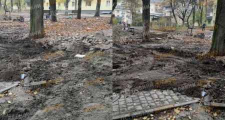 Ремонт перетворився на руїну: на 12-Кварталі комунальники знищили сквер і покинули все напризволяще
