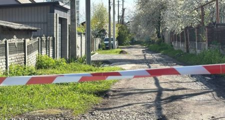 У Дніпрі 22 квітня бойова частина "шахеда" впала у приватному секторі і не здетонувала