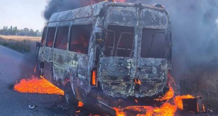 Российский FPV-дрон попал в микроавтобус на Днепропетровщине: ранены семь человек (ФОТО)