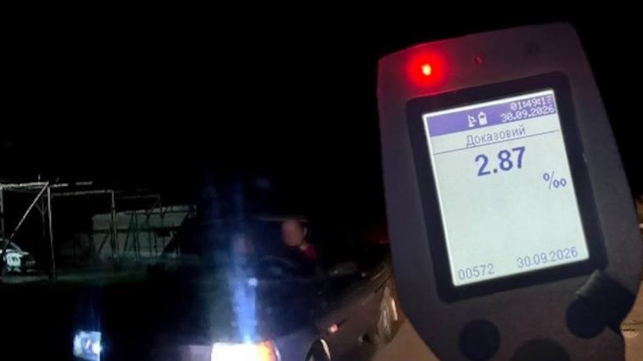 Почти в 14 раз алкоголь выше нормы: в Кривом Роге во время комендантского часа остановили пьяного водителя