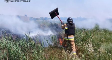 На Дніпропетровщині масово горять сміттєзвалища і екосистеми (ФОТО)