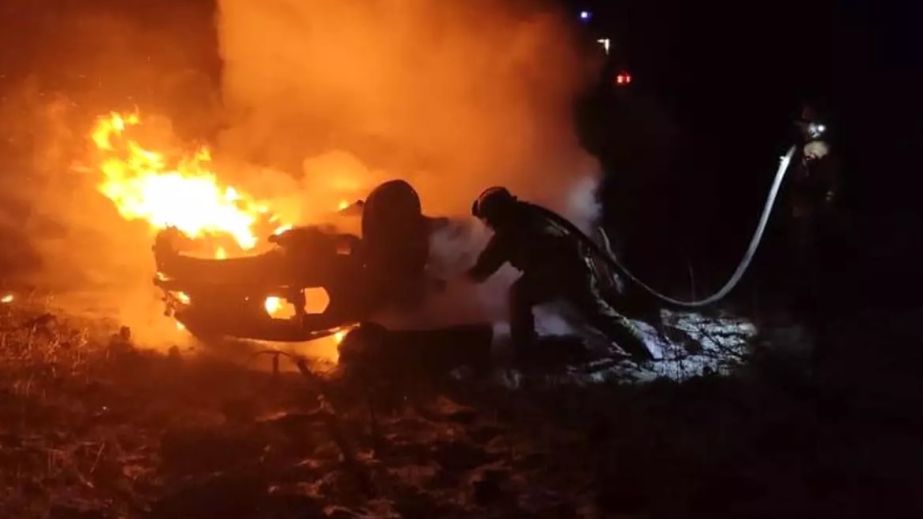 В Днепропетровской области мужчина сгорел заживо в легковушке