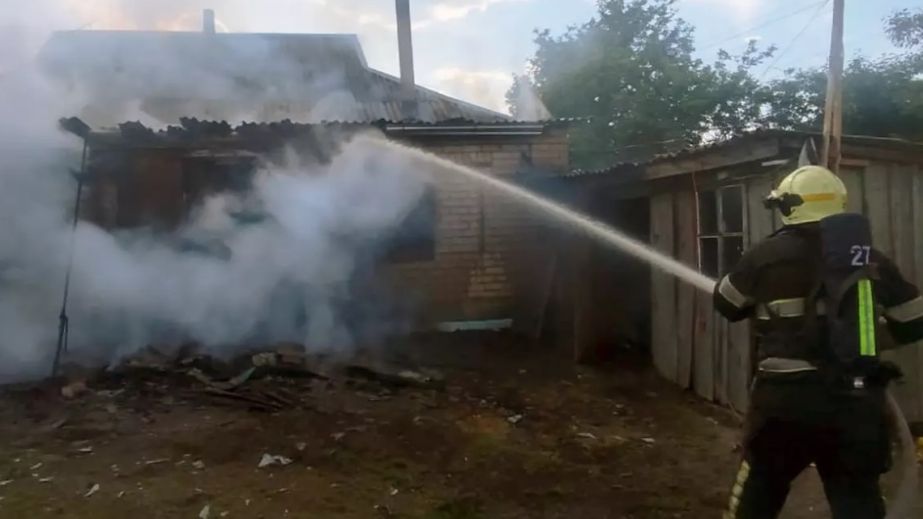 В Павлоградском районе сгорел жилой дом (ФОТО)