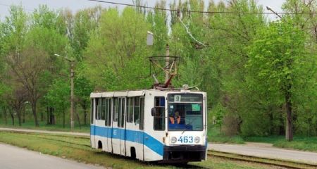 В Кривом Роге посреди белого дня украли часть контактной сети трамваев